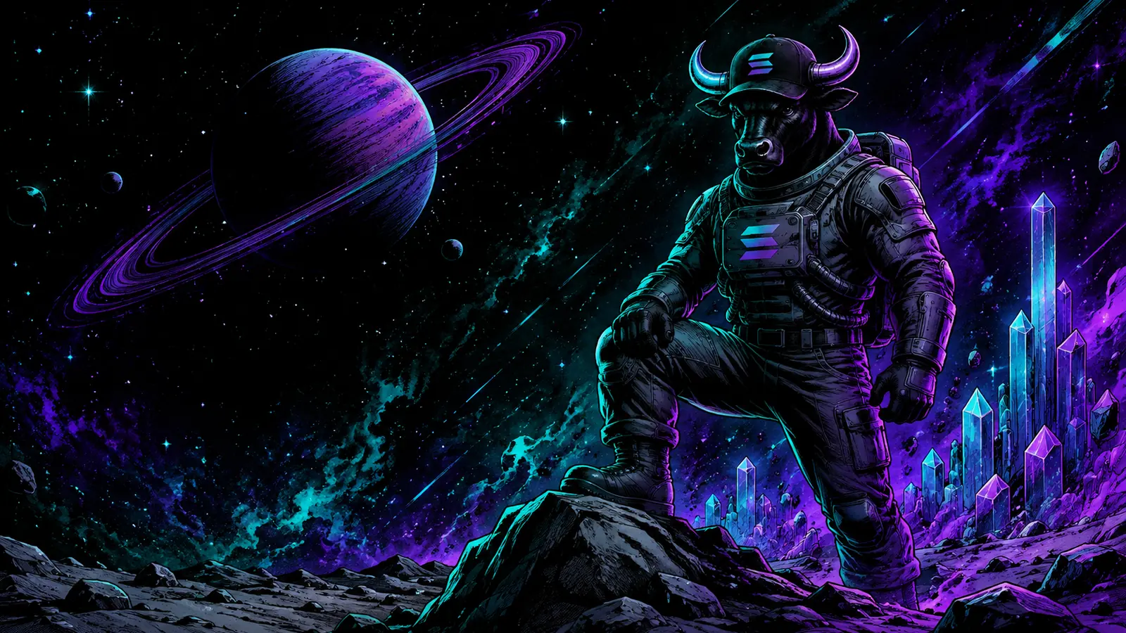 $TOLY exploring a purple crystal planet