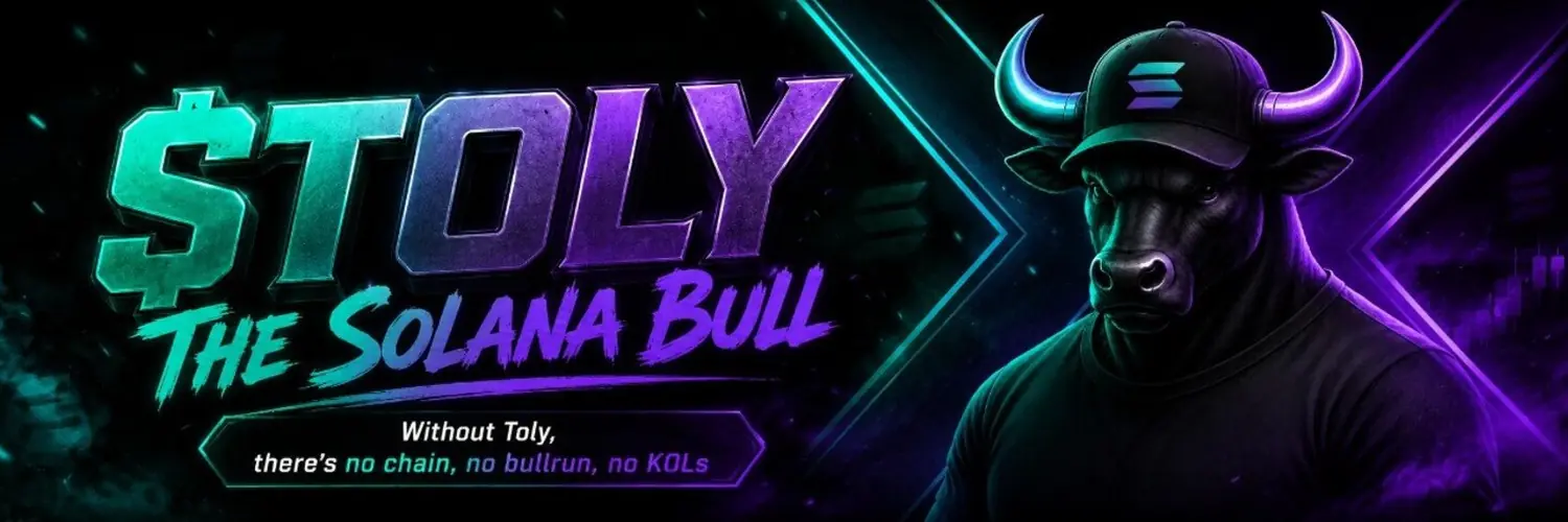 $TOLY — The Solana Bull banner
